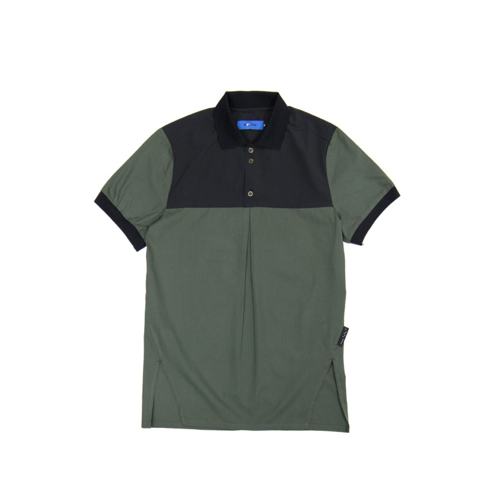 散熱休閒Polo上衣-墨綠