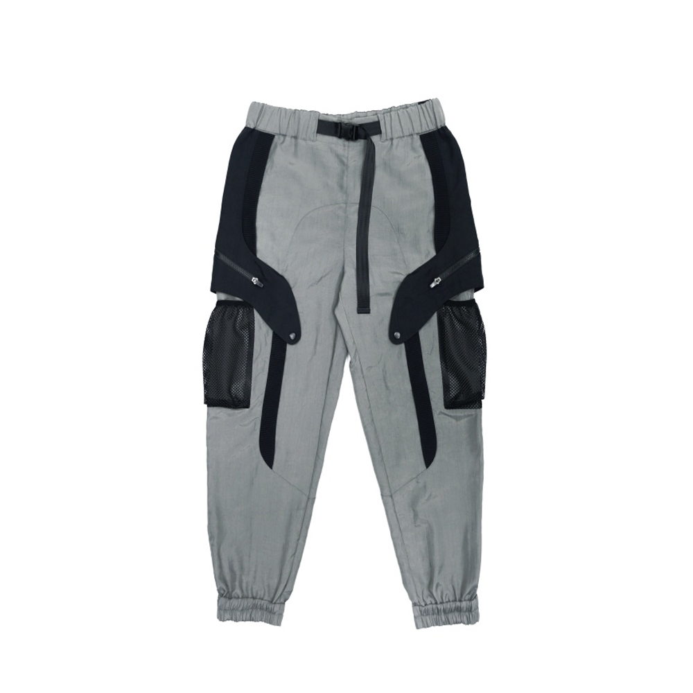 防潑水特變束口長褲-灰