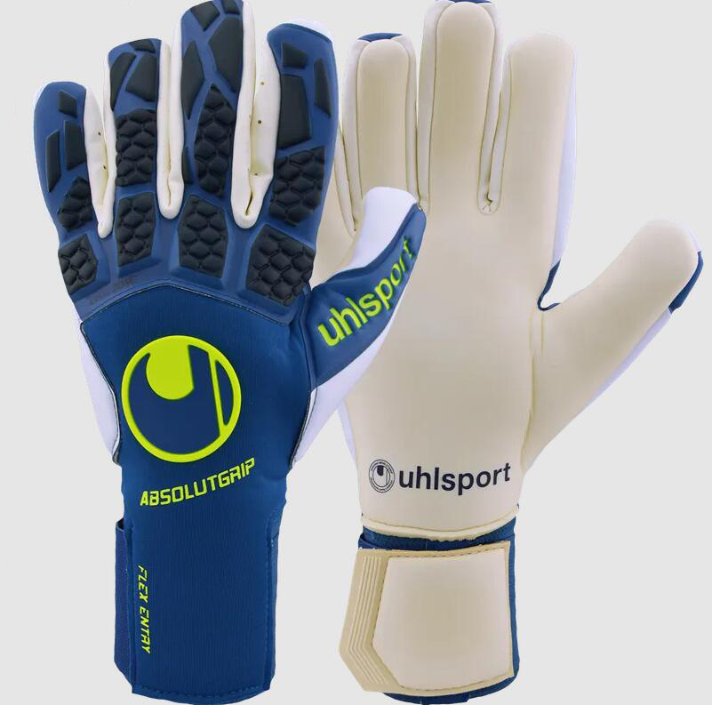 Uhlsport Hyperact Absolutgrip NC 藍色龍門手套