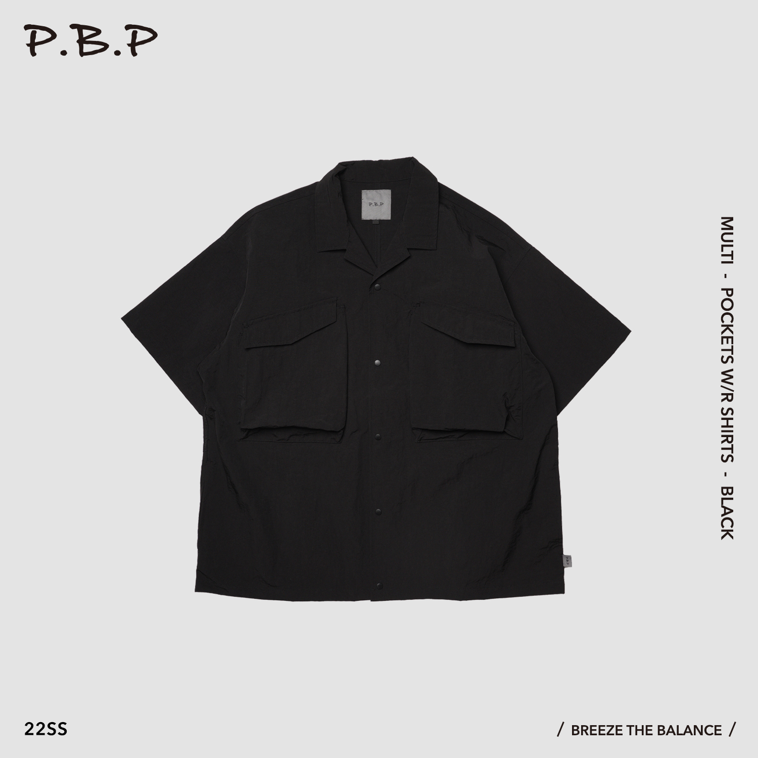P.B.P - Multi - Pockets W/R Shirts - Gray Purple