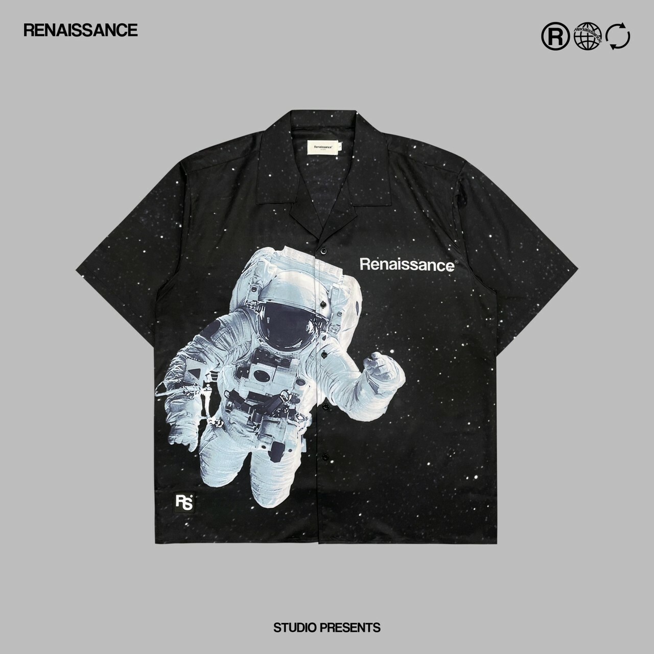 RENAISSANCE 宇宙 太空人 地球 古巴領 襯衫 短袖 “  SPACEMAN & EARTH SHIRT “