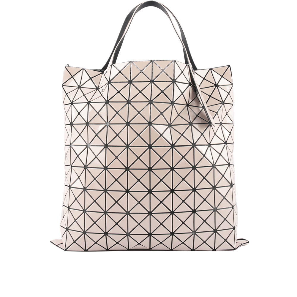 【ISSEY MIYAKE三宅一生】BAO BAO PRISM 10X10 亮面手提包(杏粉色)