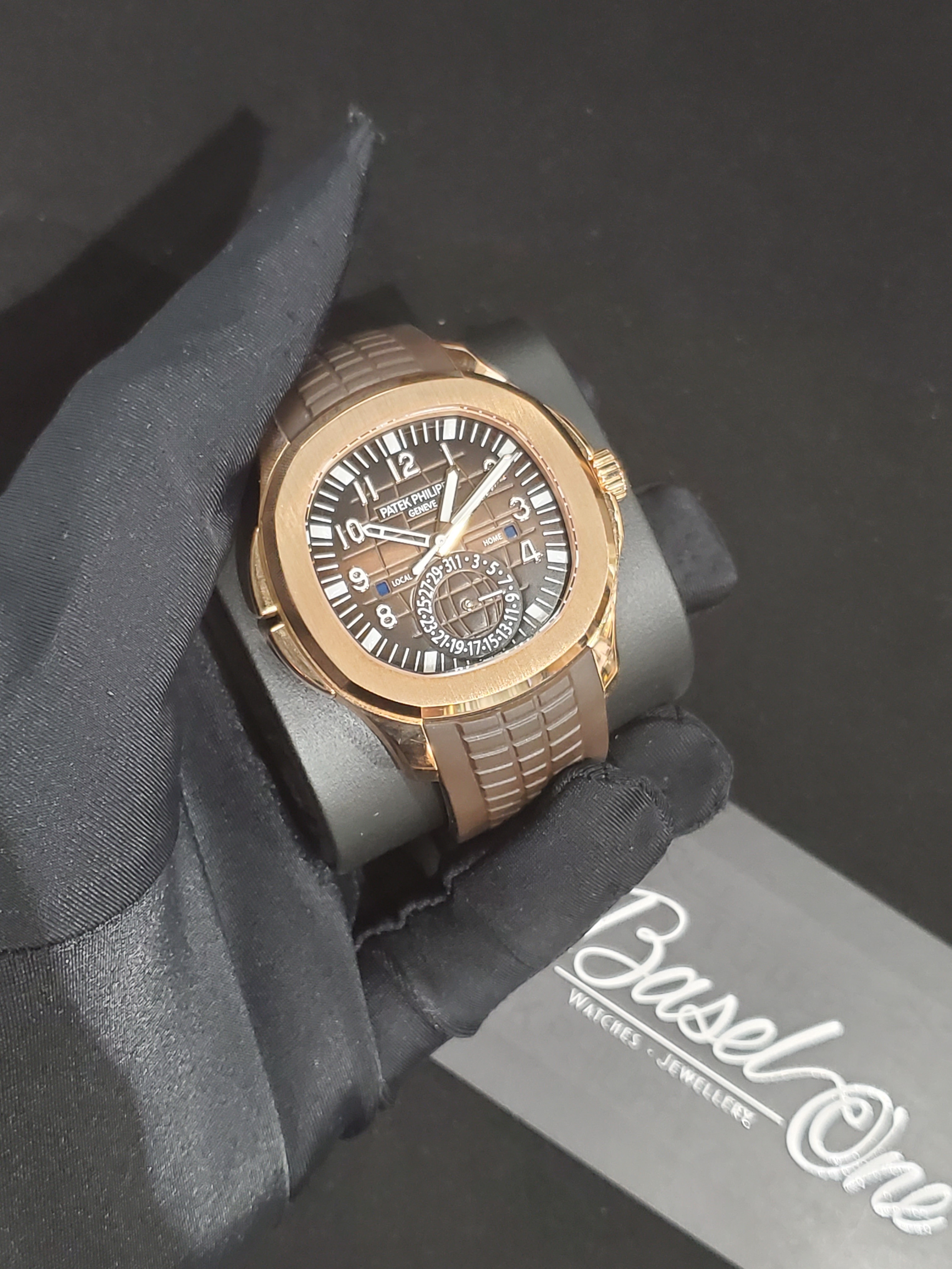 BRAND NEW 5164R-001 5164 PATEK PHILIPPE AQUANAUT BROWN DIAL ROSE GOLD SELF-WINDING 40 MM
