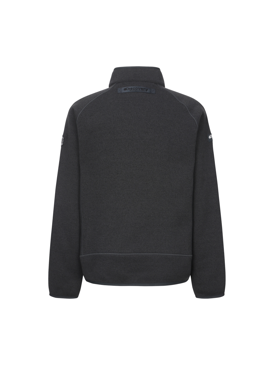 Discovery 針織 抓絨 夾克 外套 碳灰色 男