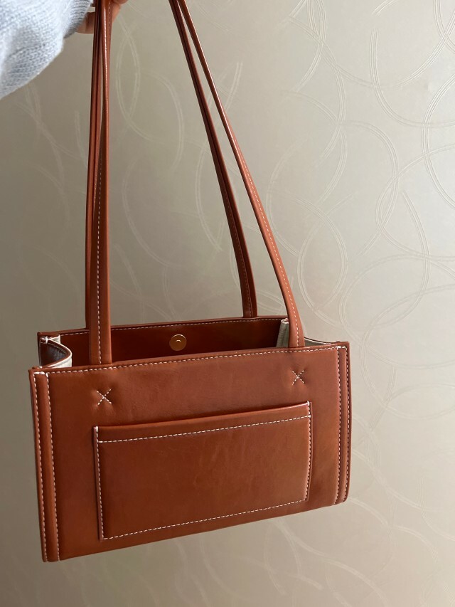 STAND OIL Oblong bag Tiny /Brown