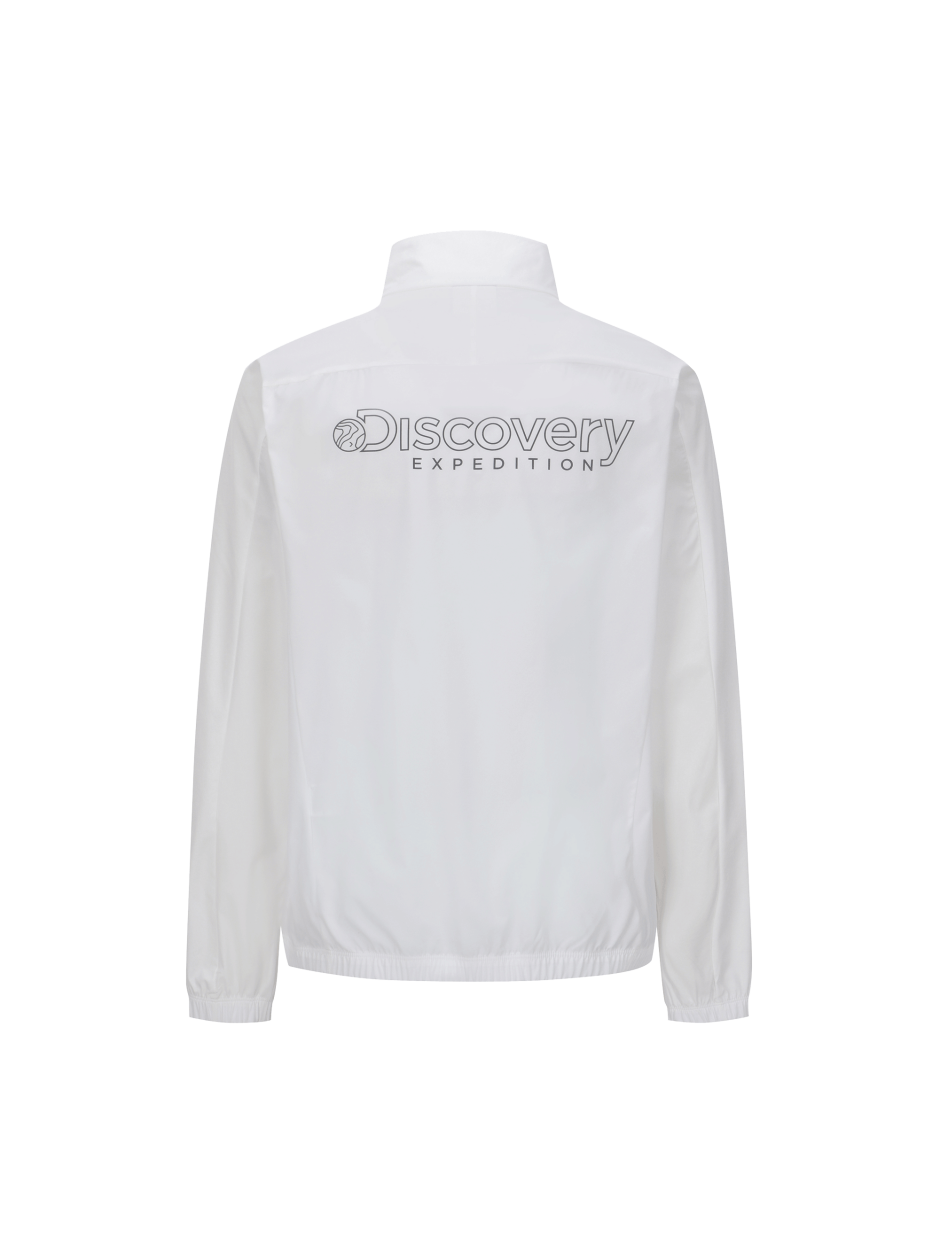 Discovery 輕便 梭織 休閒 外套 夾克 白色 男