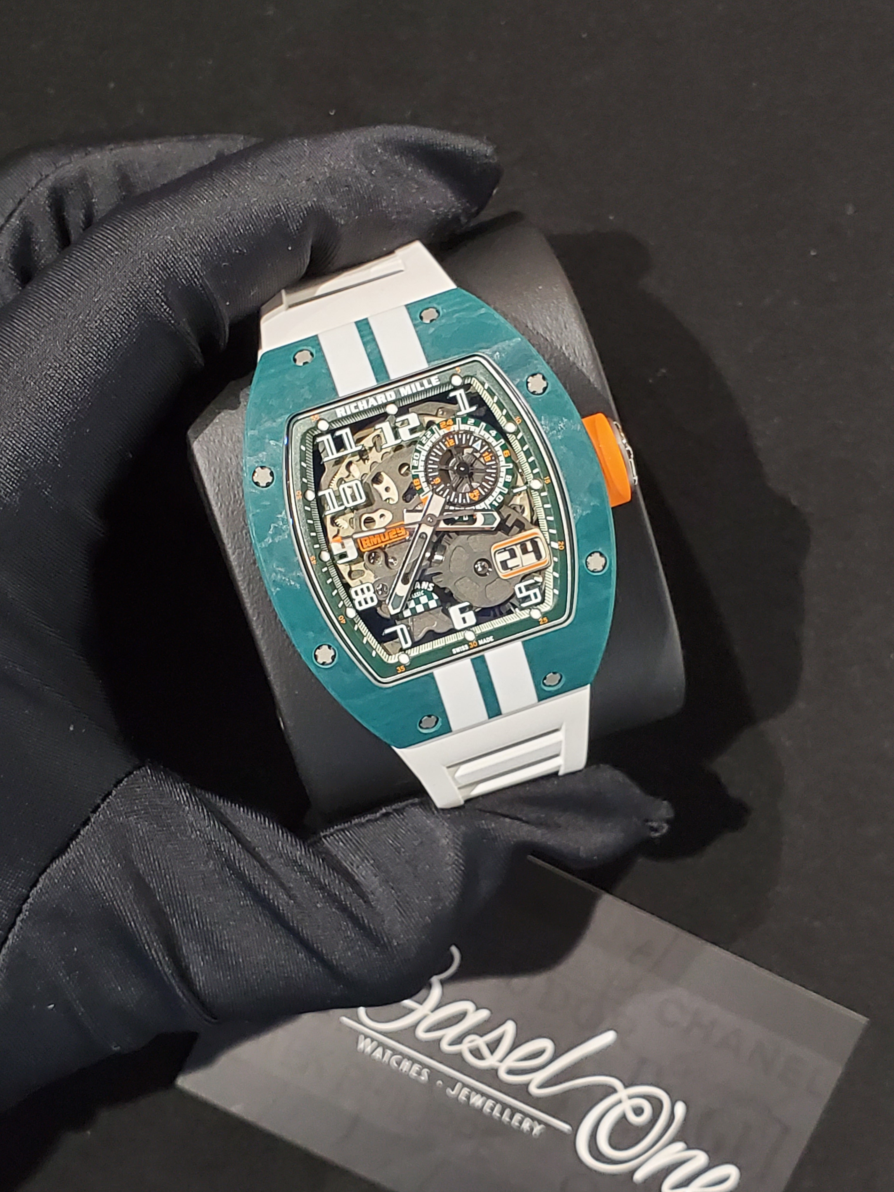 BRAND NEW RICHARD MILLE RM029 LE MANS CLASSIC GREEN TITANIUM 30 MM 150 LIMITED EDITION