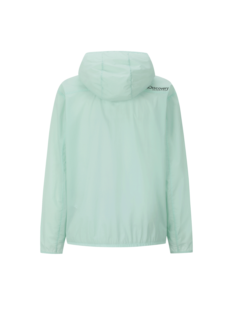 Discovery 輕便 可收納 休閒 風衣 外套 夾克 薄荷綠 男