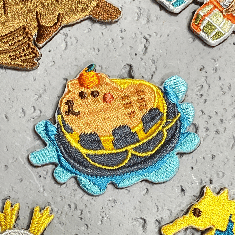 Ocean Park x Littdlework Badge - Capybara & The Rapids