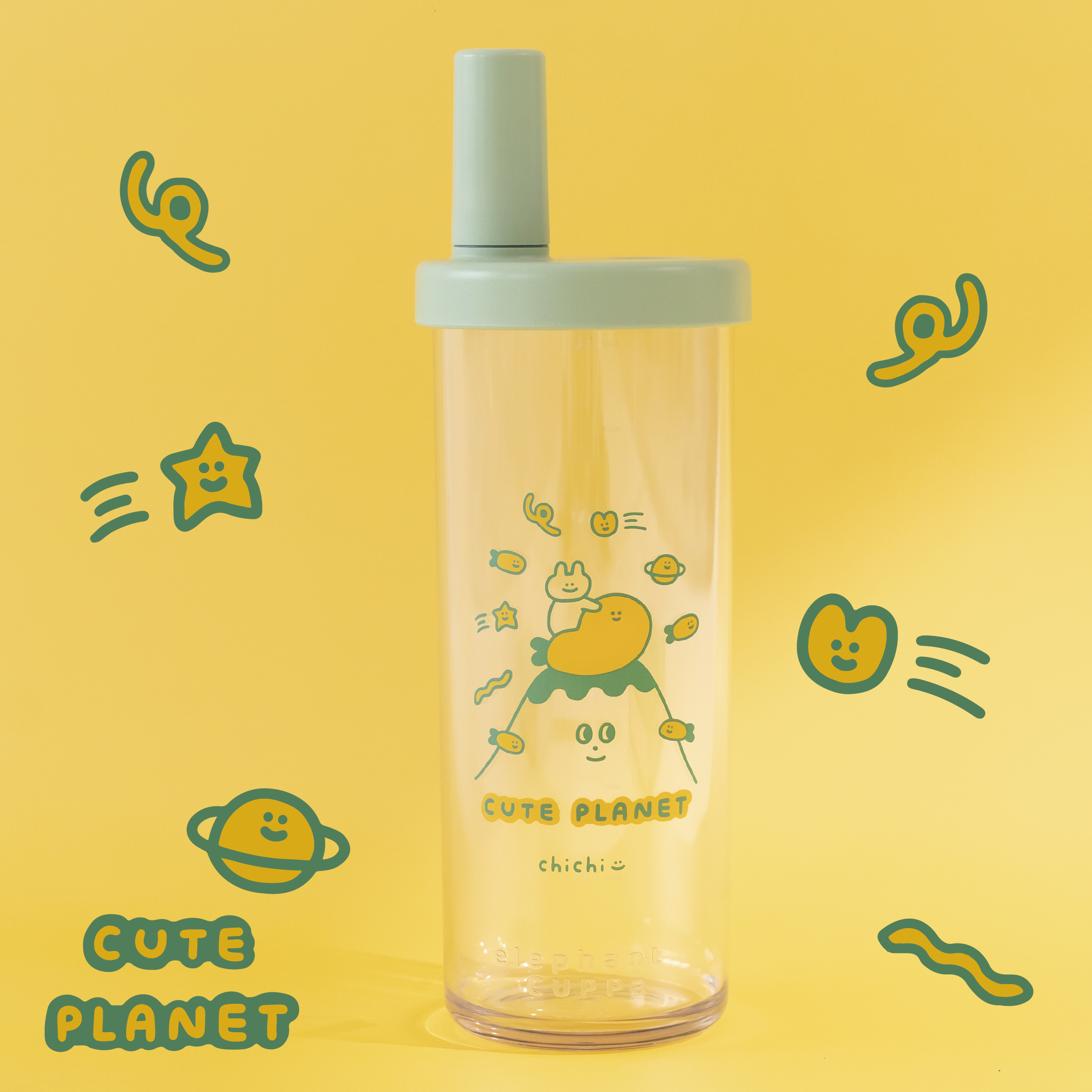 獨家)【慢慢挑xChiChi｜87小兔大象杯2代】720ml環保隨行杯｜B