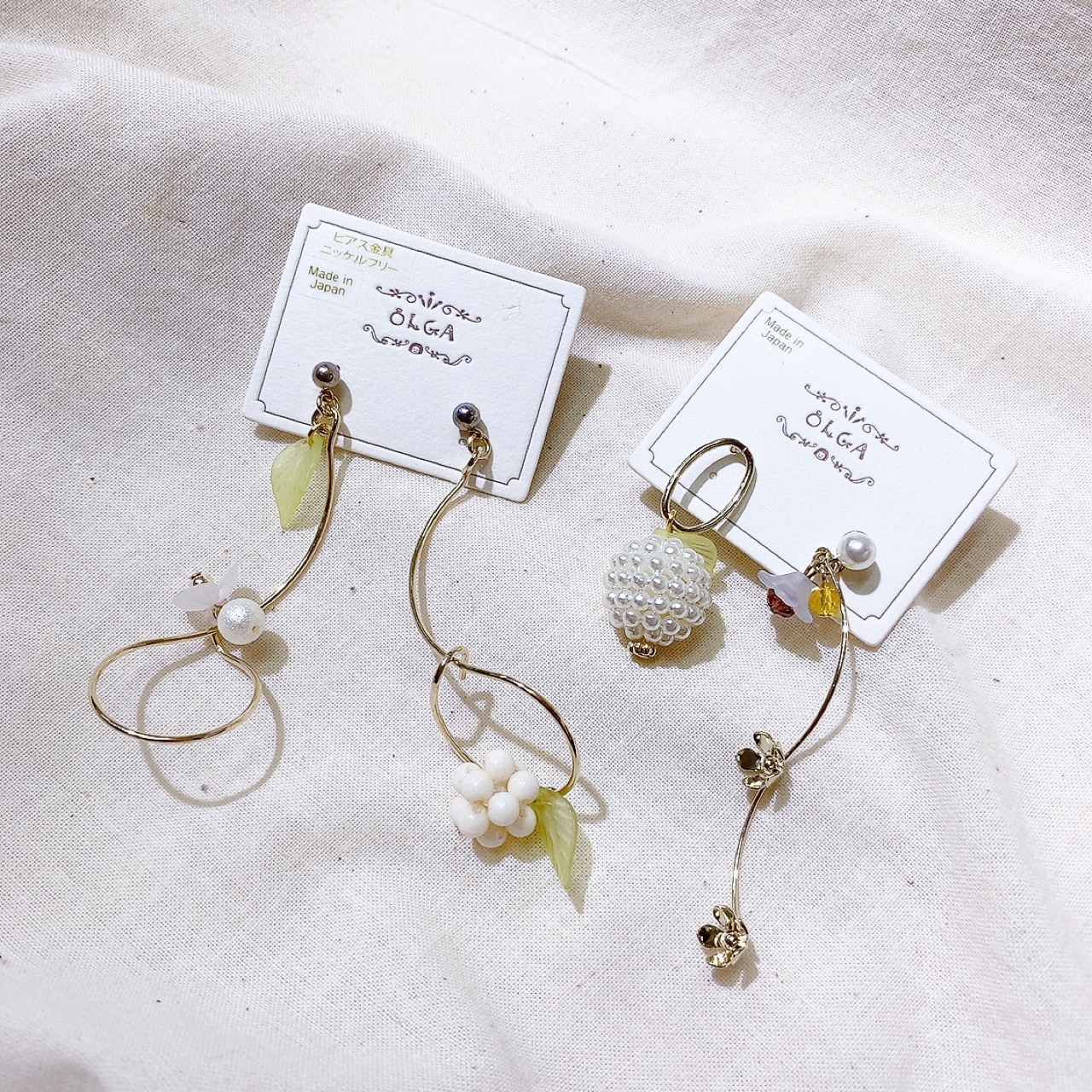 [日本制]春天果實耳環