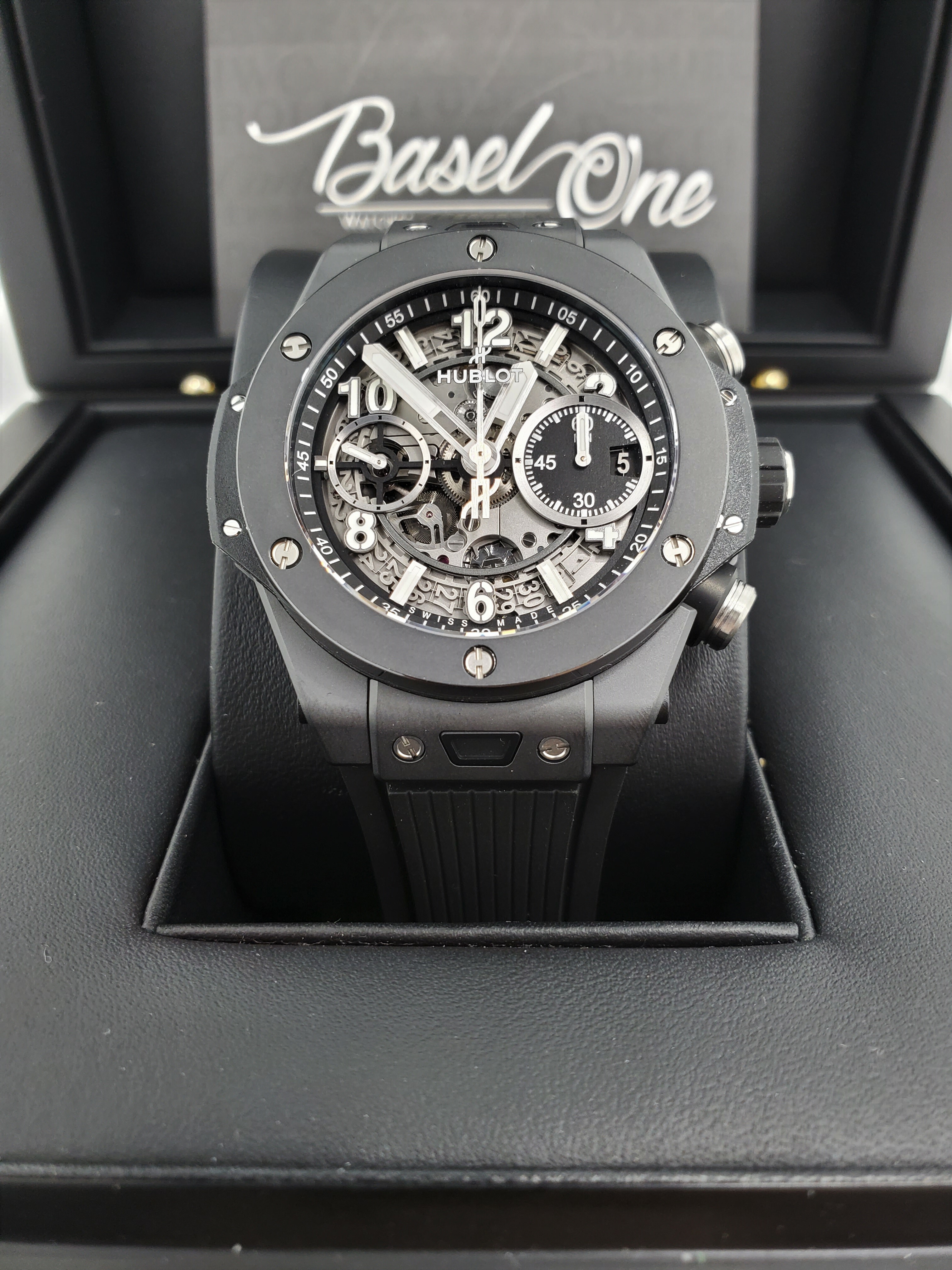BRAND NEW HUBLOT UNICO BIG BANG BLACK MAGIC 441.CI.1171.RX BLACK CERAMIC 42MM