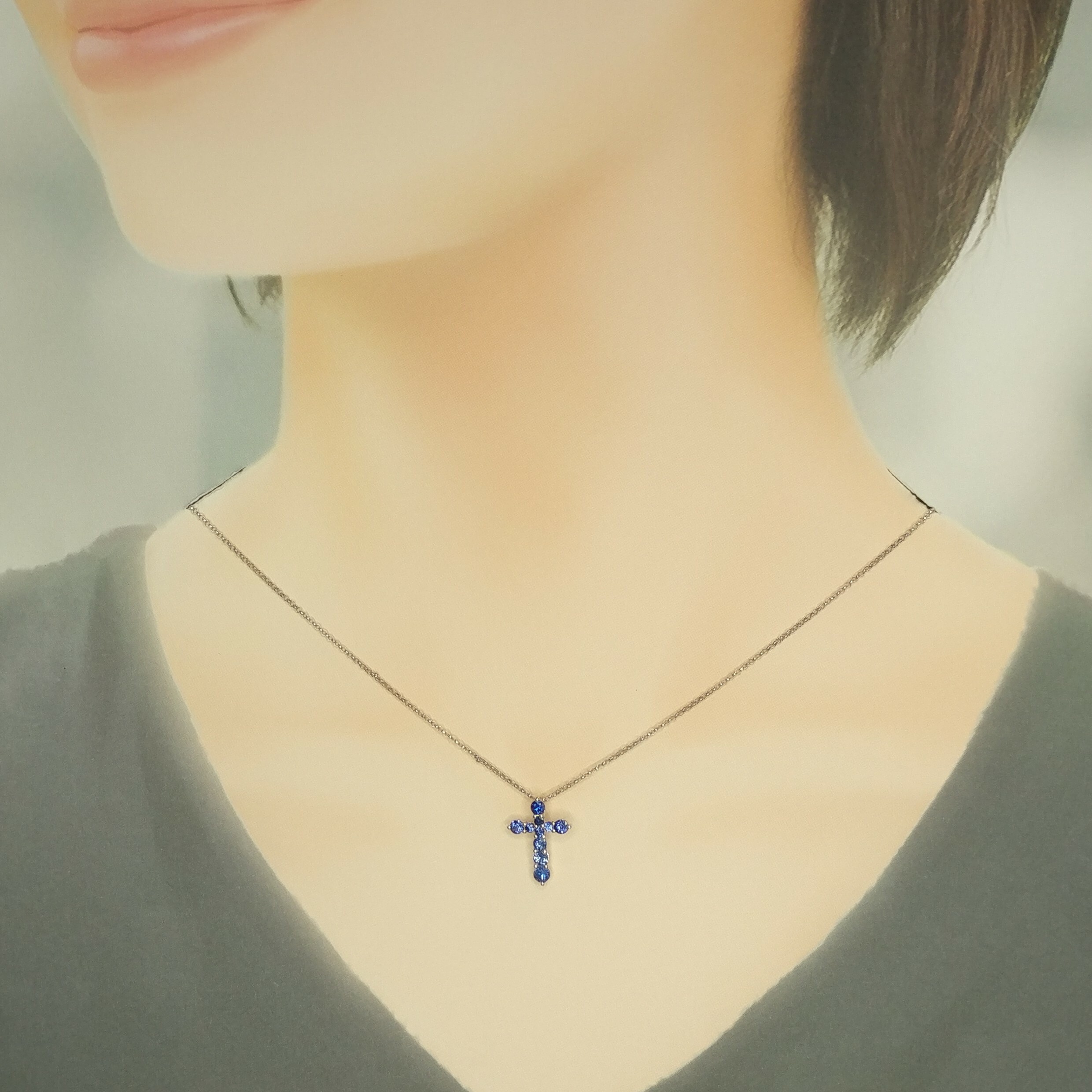 18K White Gold 0.73ct Diamond Pendant