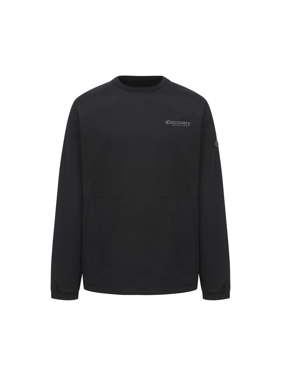 Discovery 圓領 梭織運動衫 襯衣 黑色 男