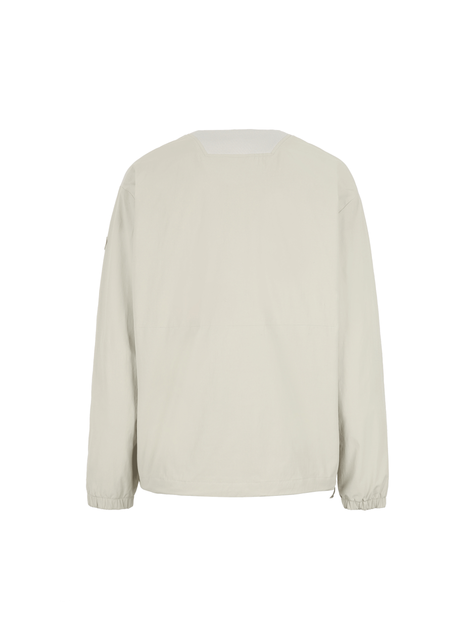 Discovery 圓領 梭織運動衫 襯衣 米色 男