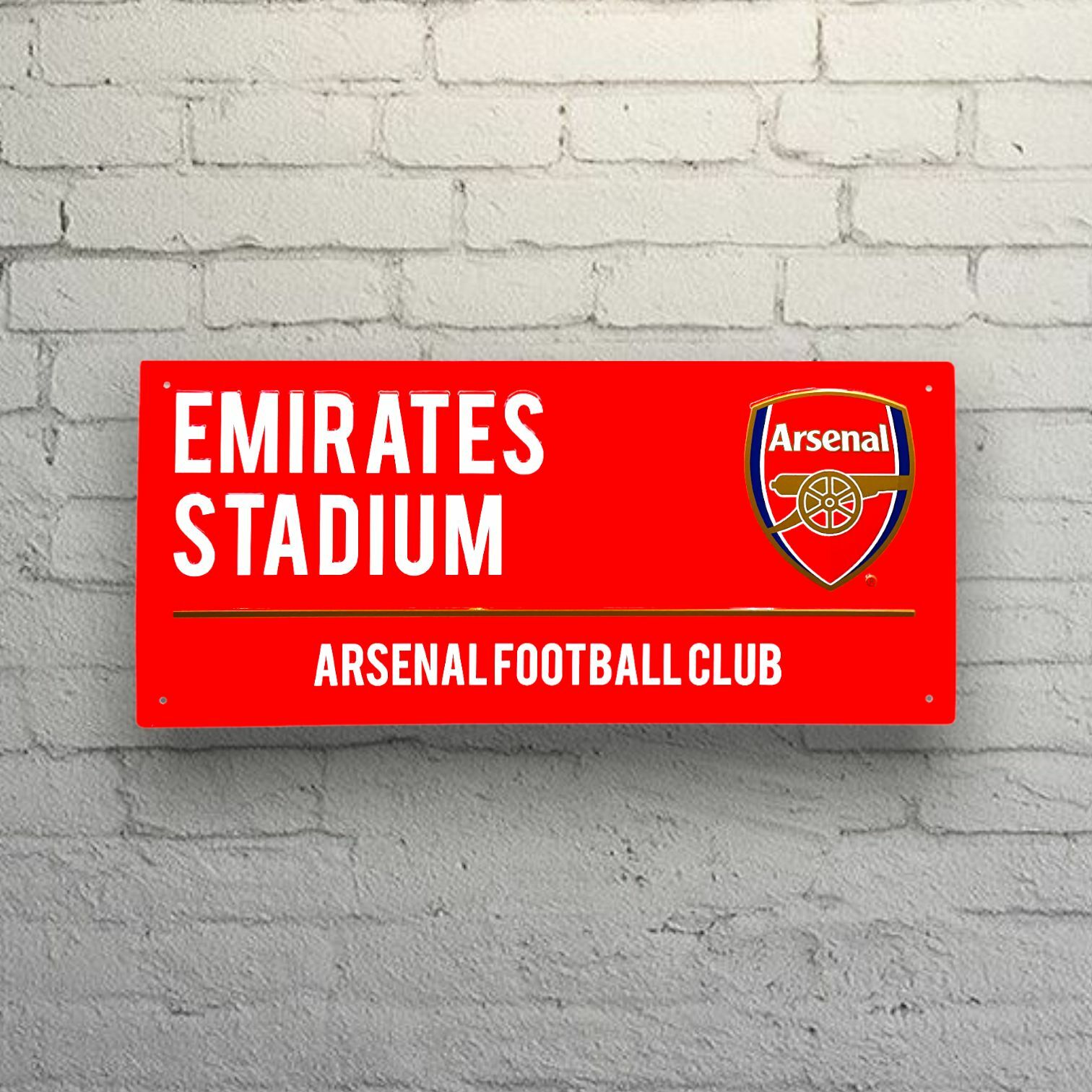 阿仙奴紅色酋長球場金屬路牌
