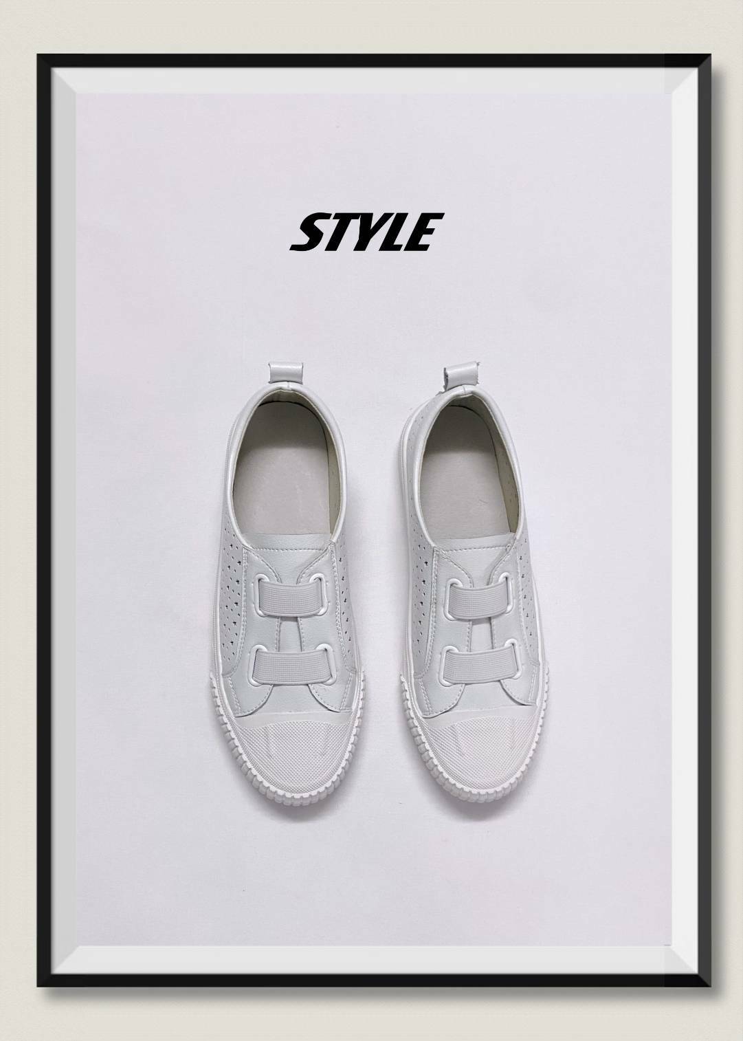 滿天星鬆緊帶牛皮懶人鞋