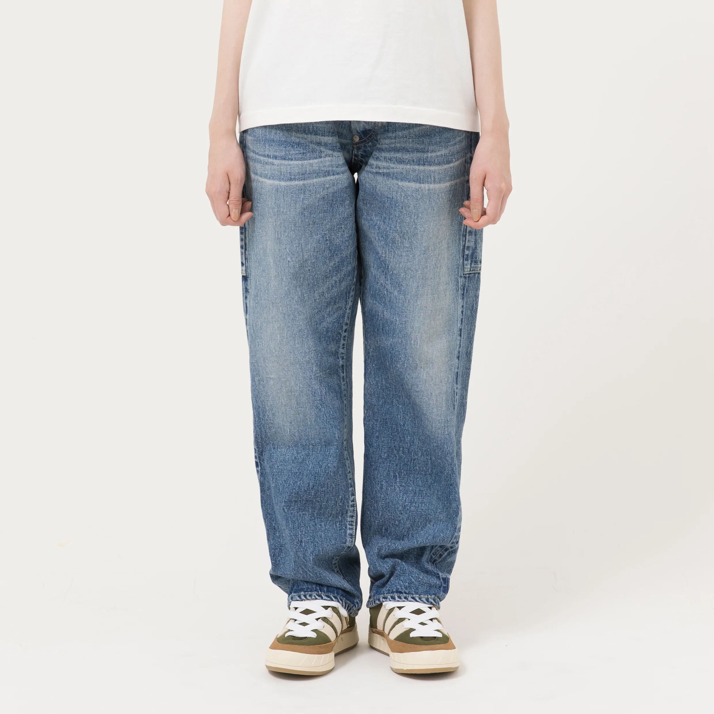 100%COTTONHUMAN MADE STORM COWBOY DENIM PANTS