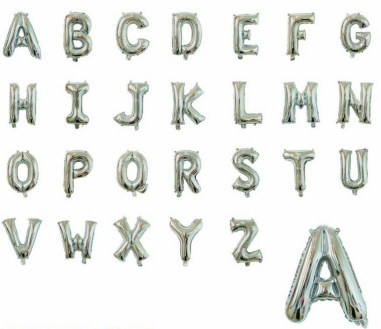 16吋銀色鋁膜字母 👉現貨