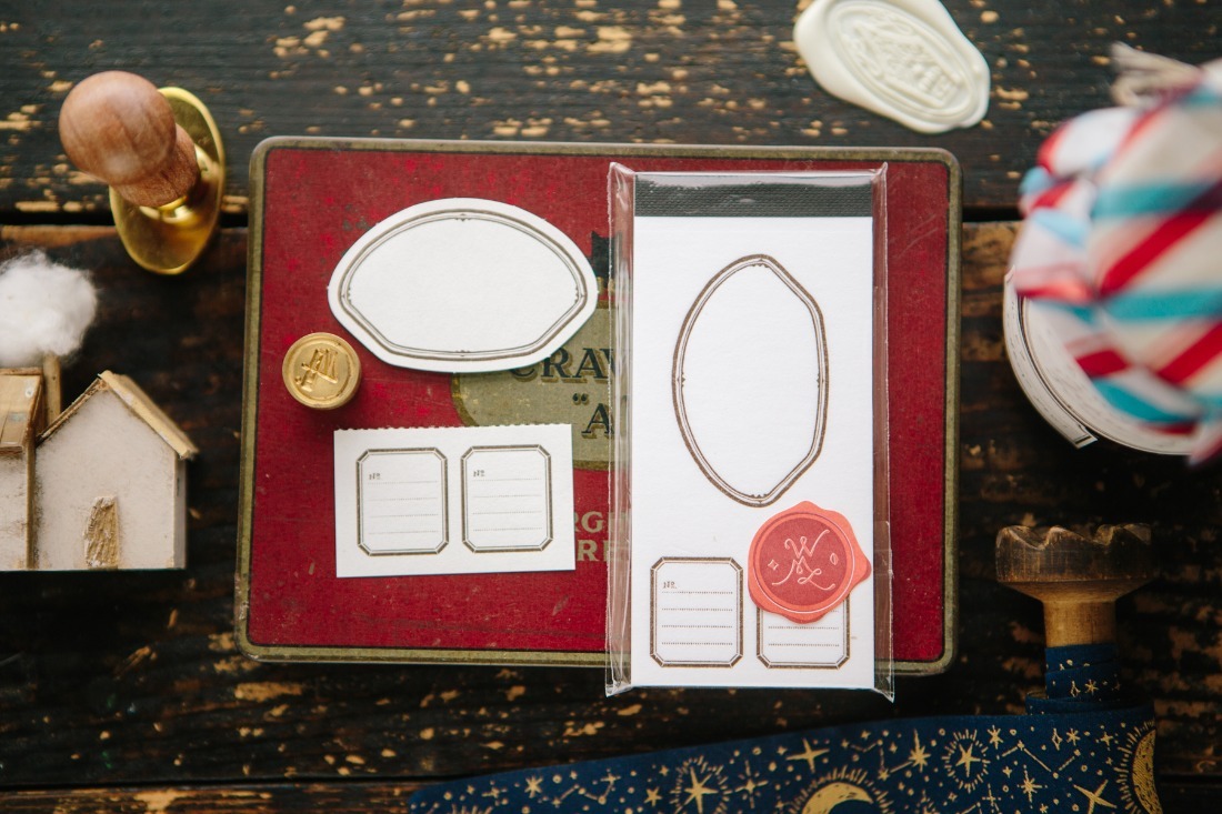 貝型標籤 活版便箋本｜OURS森林好朋友