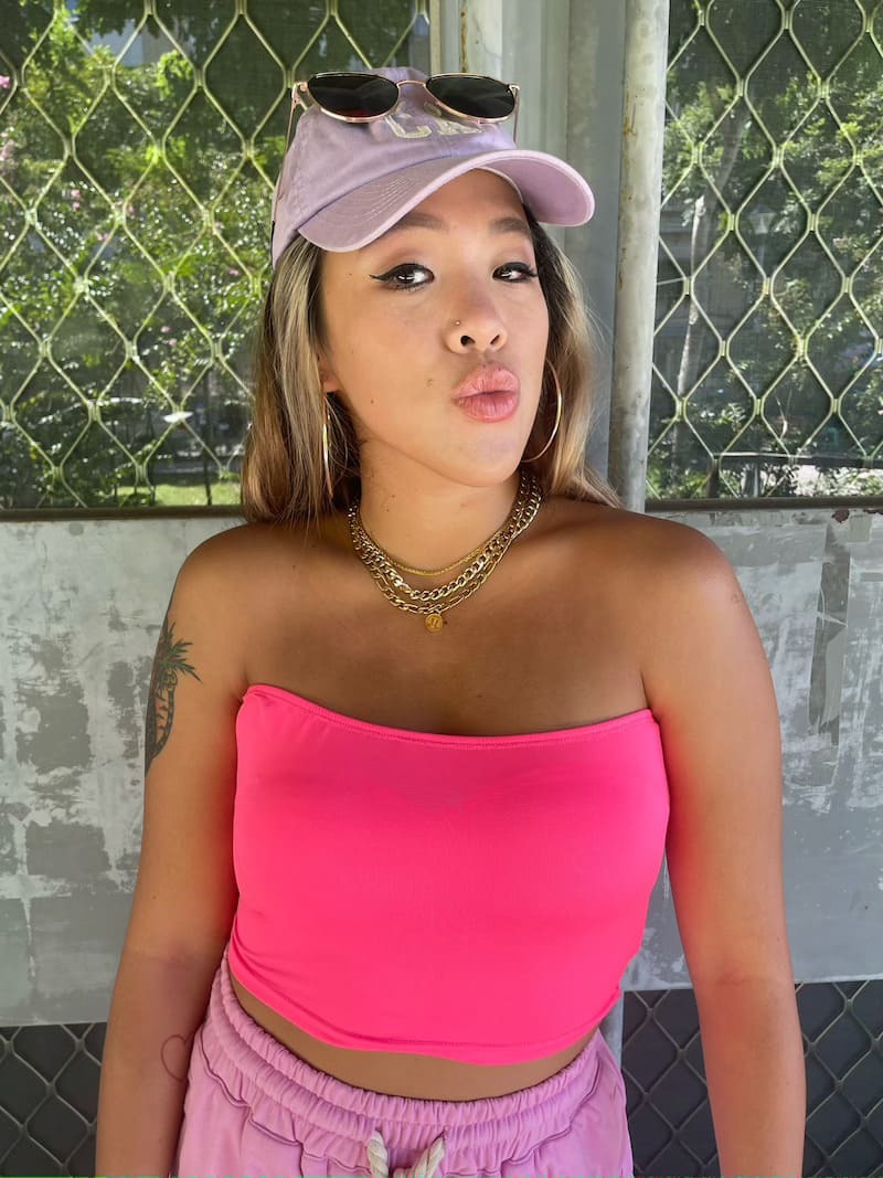 超辣螢光平口上衣