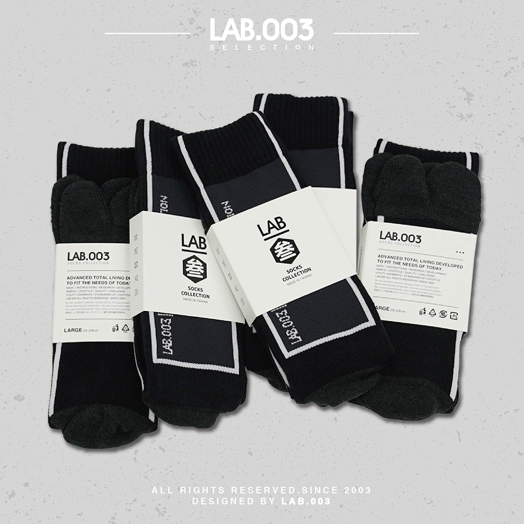 【 LAB.003 原創設計 潮流分趾機能襪 】