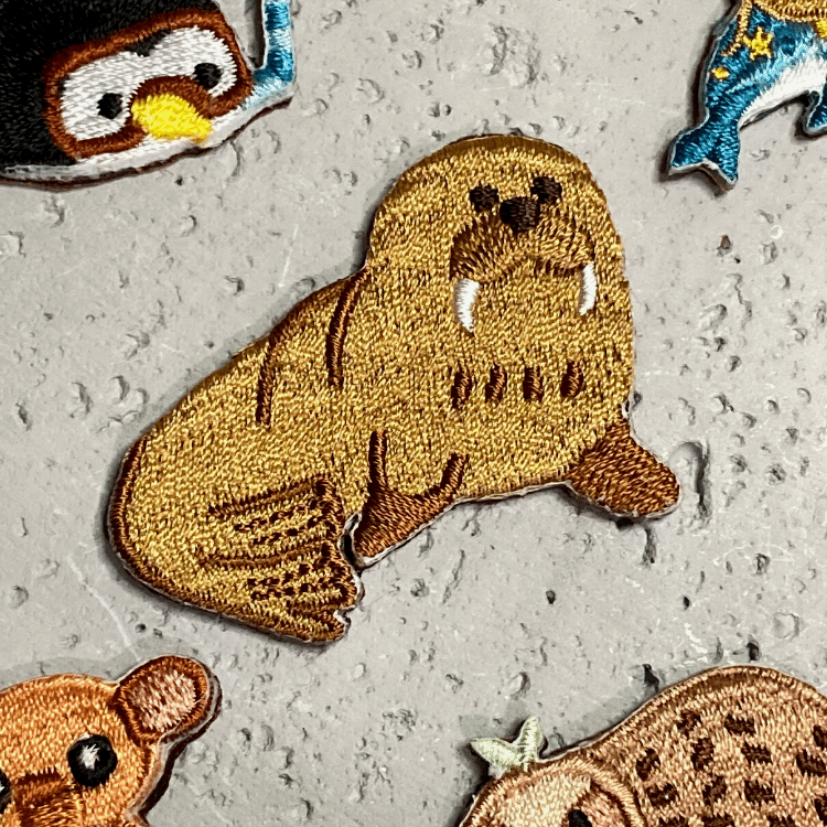 Ocean Park x Littdlework Badge -  Walrus