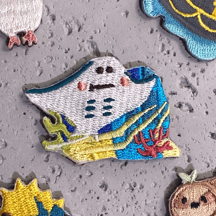 Ocean Park x Littdlework Badge - Ray & The Grand Aquarium
