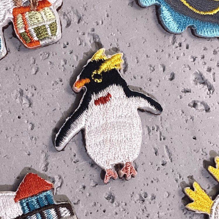 Ocean Park x Littdlework Badge -  Rockhopper Penguin