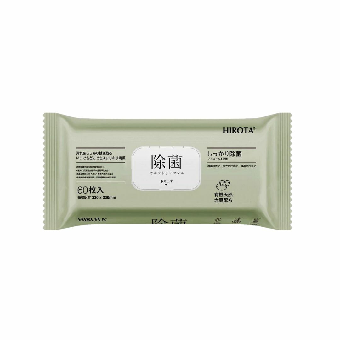 Hirota - 除菌纯水湿纸巾 | 60片