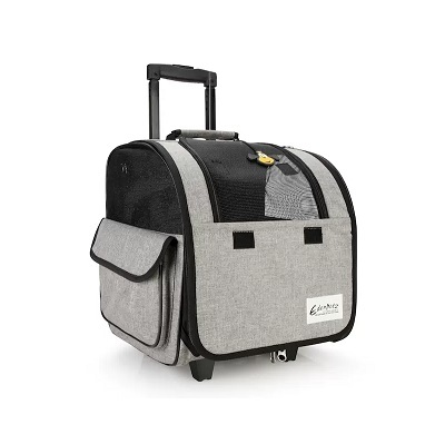 EdenPetz 兩輪拉桿寵物袋 - 灰色 / 藍色 / 綠色 / 灰迷彩