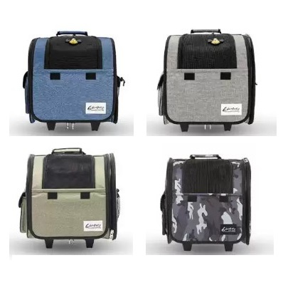 EdenPetz 兩輪拉桿寵物袋 - 灰色 / 藍色 / 綠色 / 灰迷彩