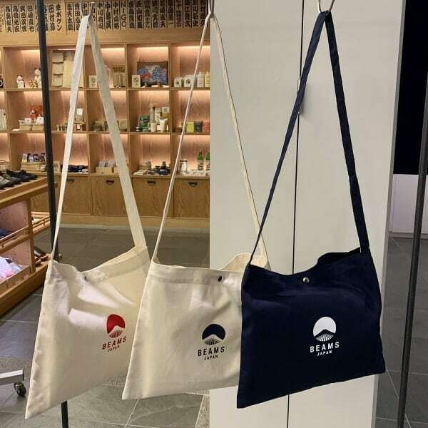 BEAMS JAPAN Original BEAMS JAPAN Logo Sacoche 經典款文青布袋