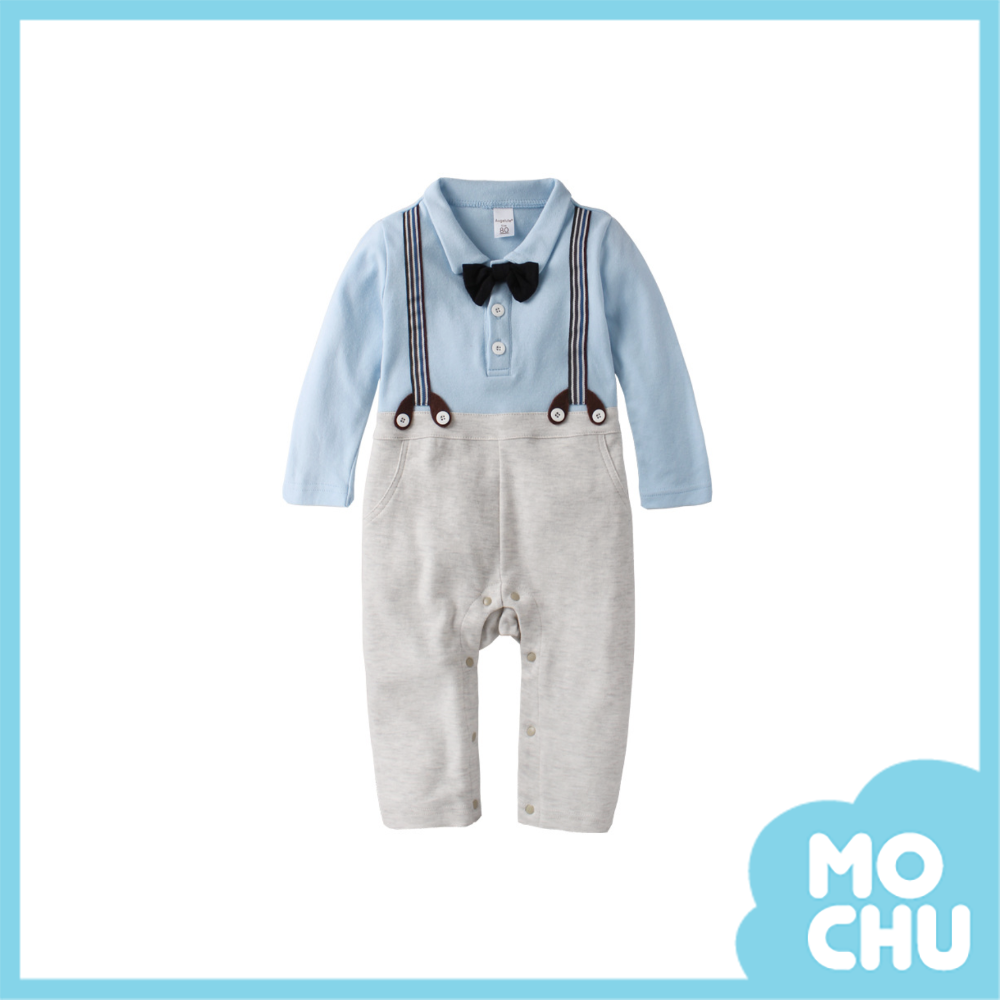 雅痞假兩件連身衣(兩色)