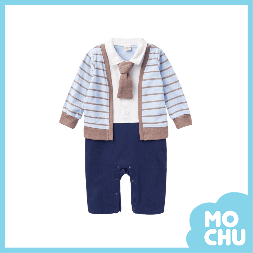 鄰家男孩假兩件連身衣