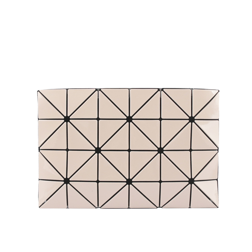 【ISSEY MIYAKE三宅一生】BAO BAO LUCENT 4X6 亮面萬用手拿包(杏粉色)