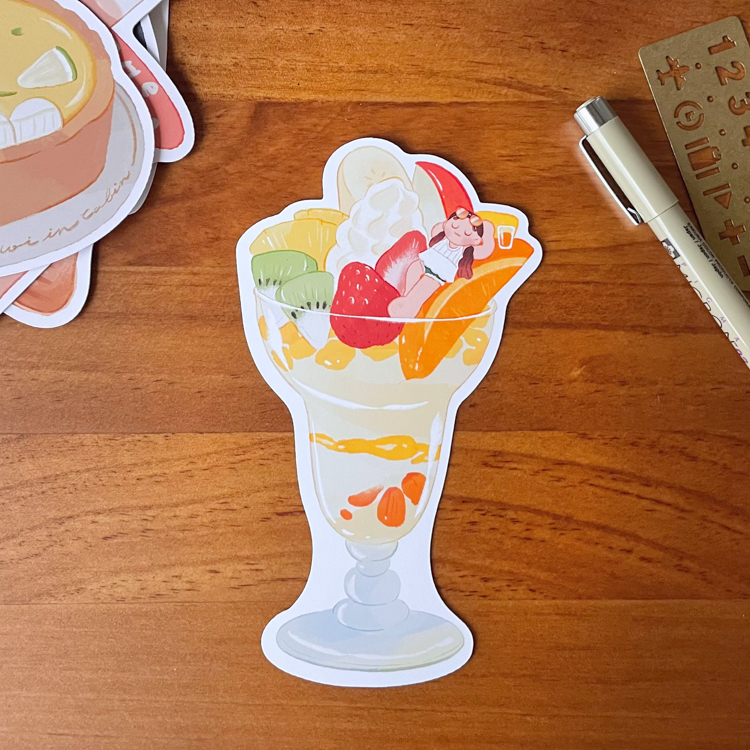 Hoi ホーイ｜絕版｜造型明信片｜水果聖代