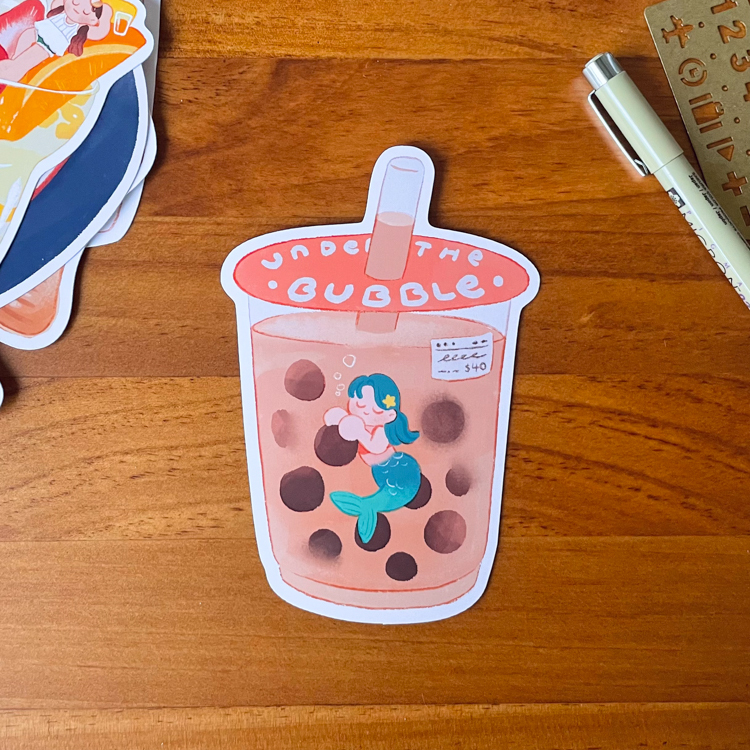 Hoi ホーイ｜絕版｜造型明信片｜珍珠奶茶