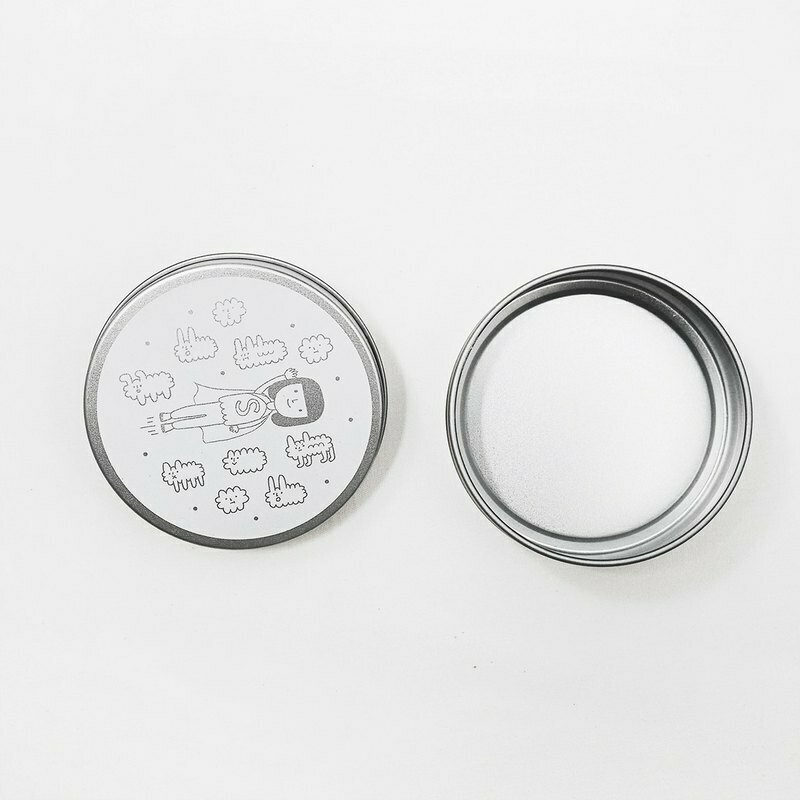 右手超人｜鐵盒｜圓形｜狗狗雲