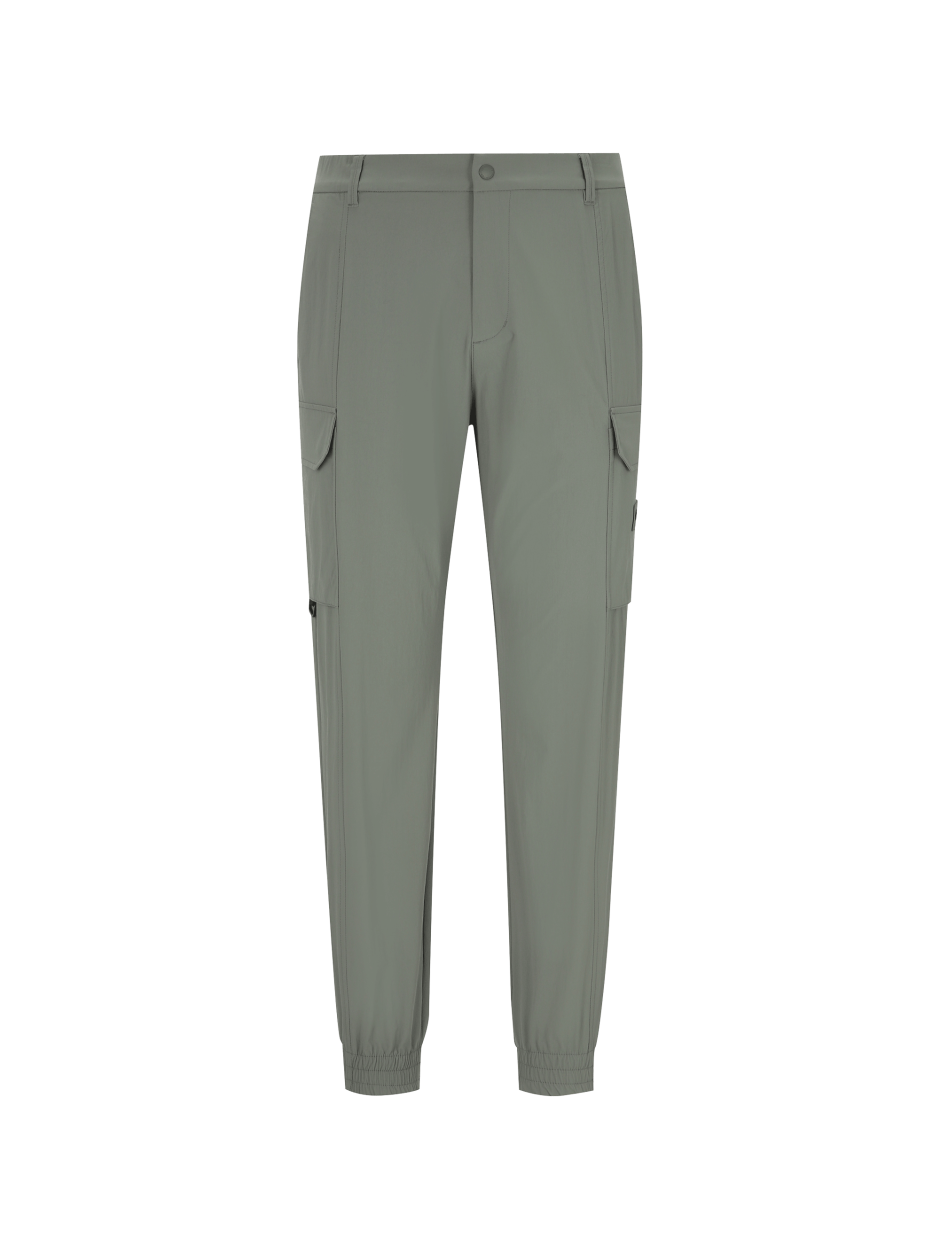 Discovery 輕便 縮口褲 工作褲 長褲 綠色 男