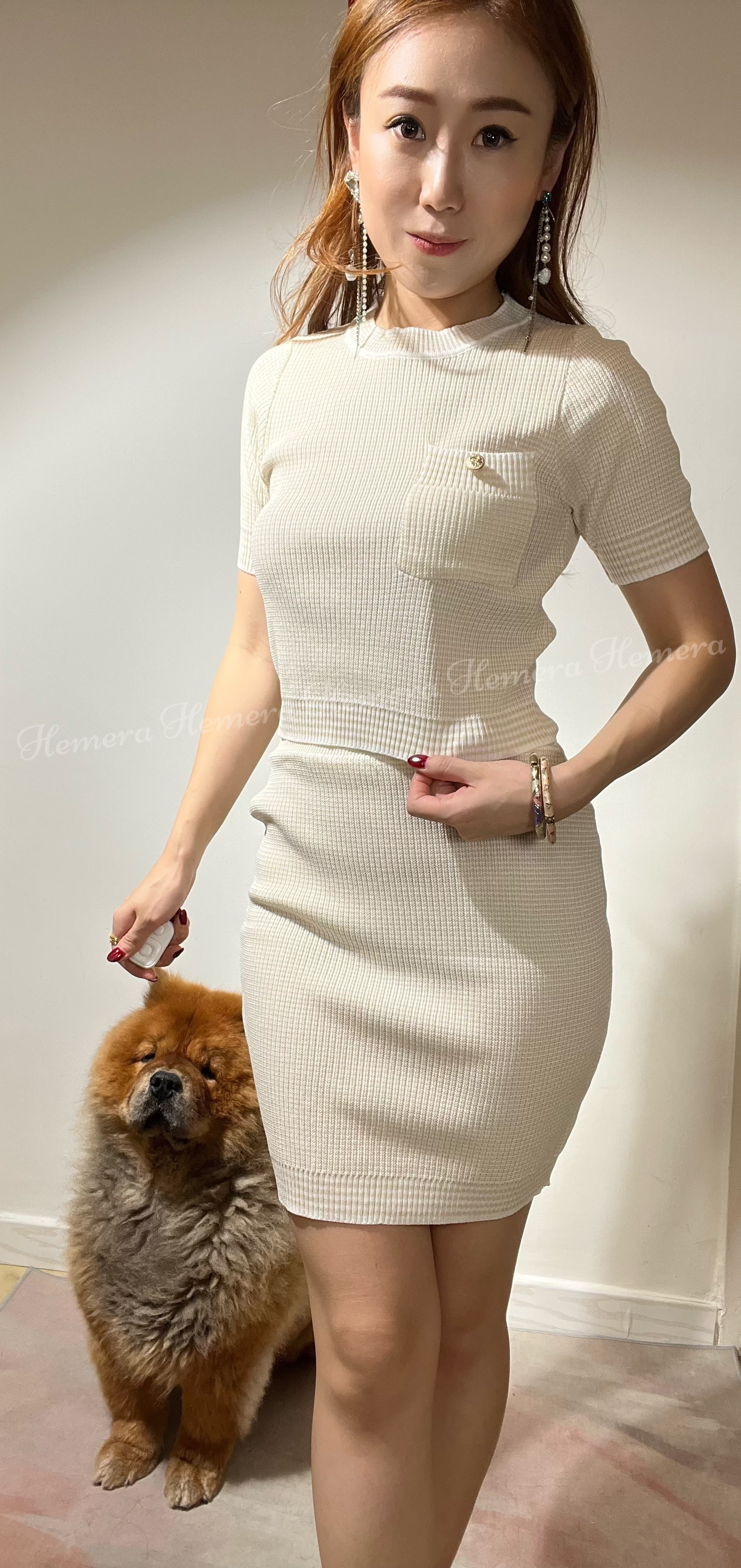 Knit Checkered Coco Set ST22S0918