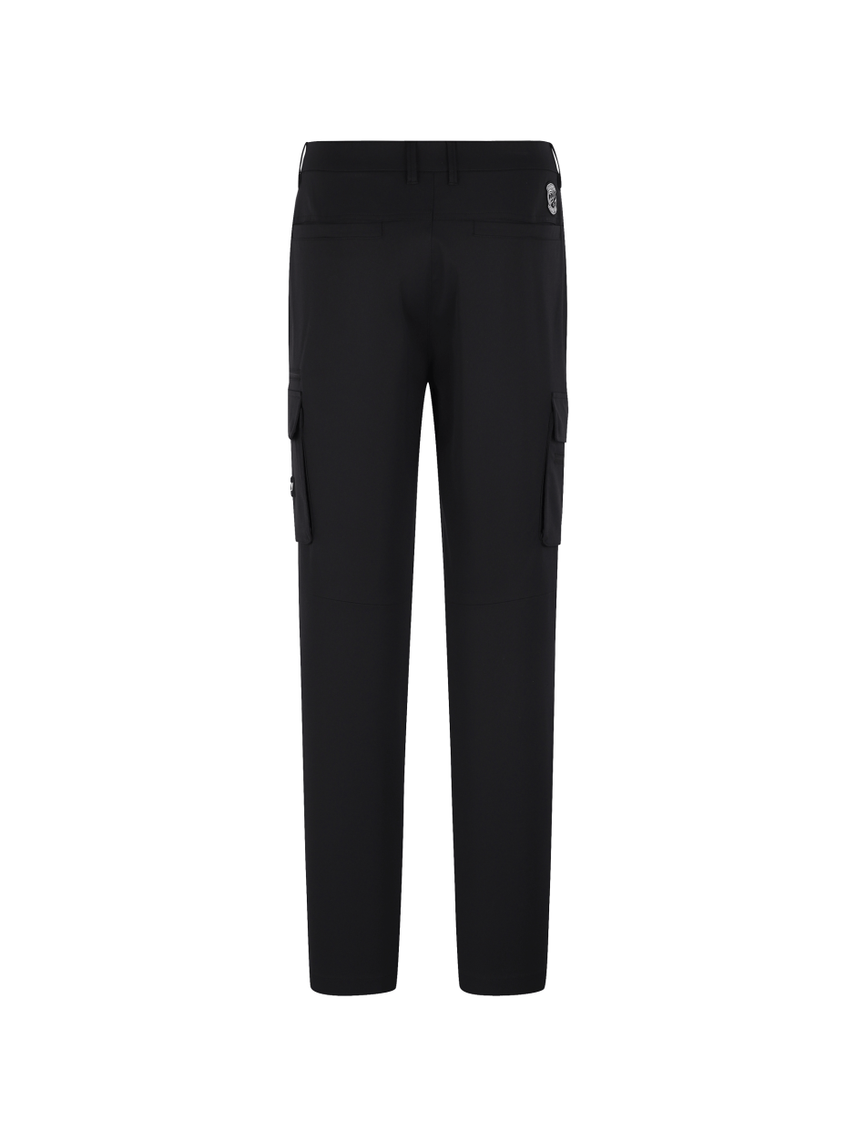 Discovery 錐形 工裝褲 多口袋 造型 長褲 黑色 男