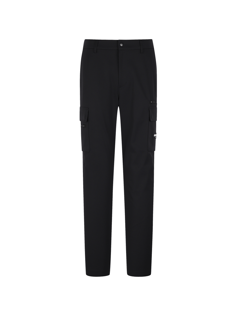 Discovery 錐形 工裝褲 多口袋 造型 長褲 黑色 男