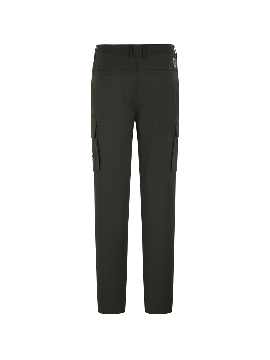 Discovery 錐形 工裝褲 多口袋 造型 長褲 竹炭色 男