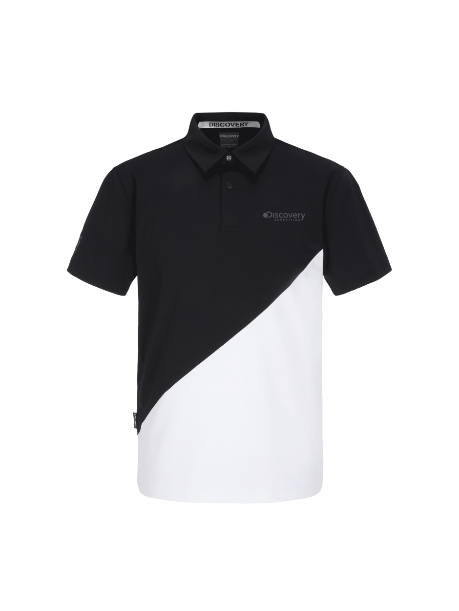 Discovery Innoblock  立領 POLO衫 襯衫 高爾夫 黑色 男