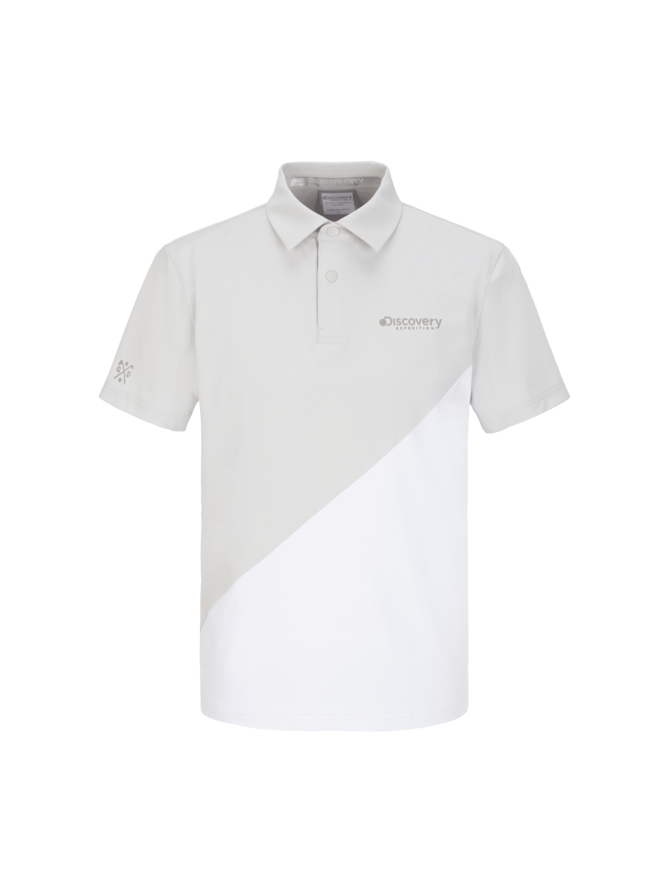Discovery Innoblock  立領 POLO衫 襯衫 高爾夫 灰色 男