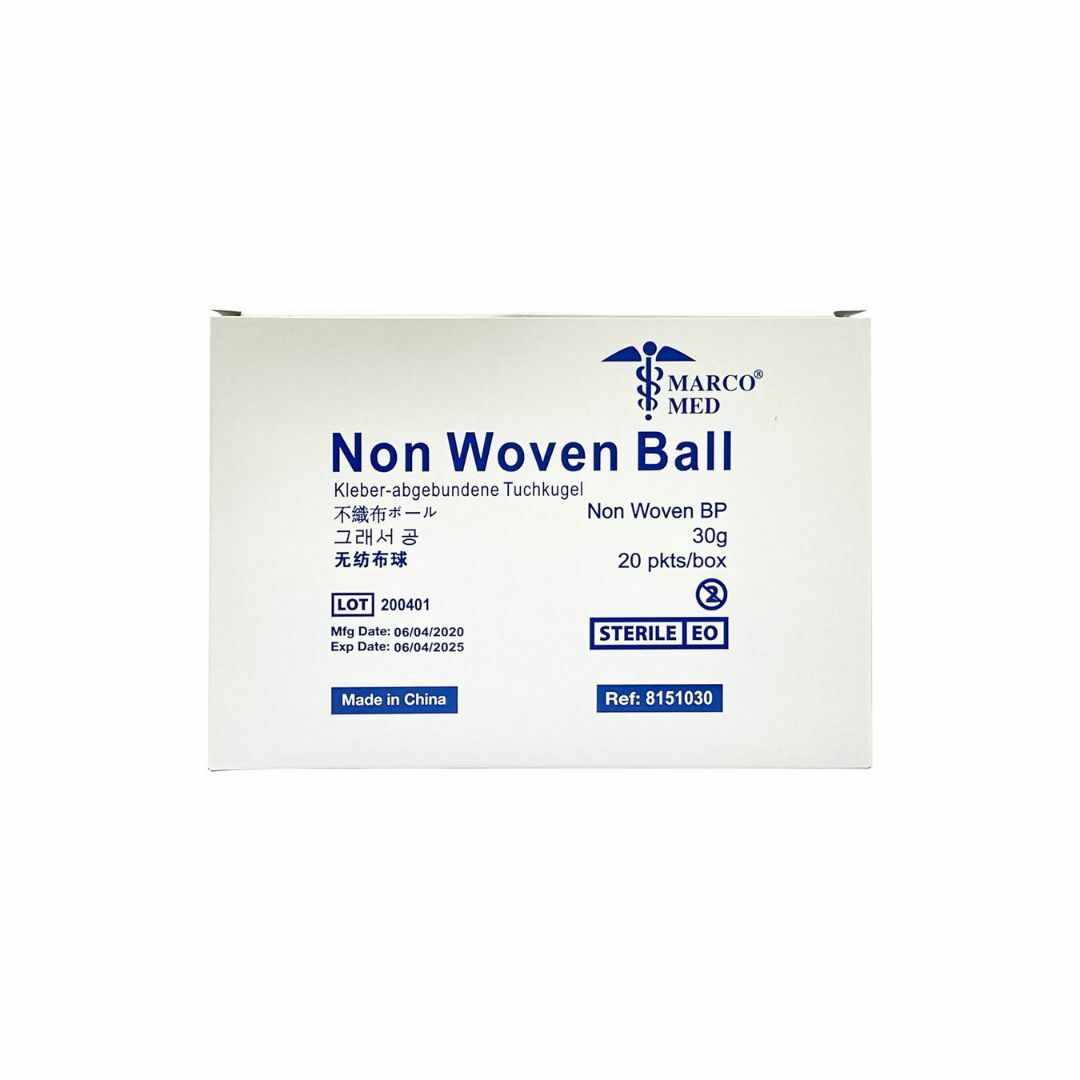 Marco Med - 消毒無菌紗布球30g (原盒20包 x 5粒)