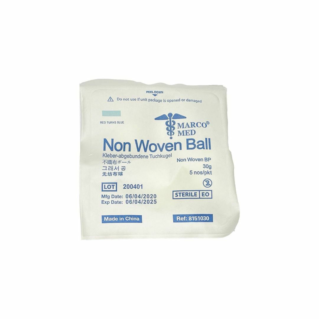 Marco Med - 消毒無菌紗布球30g (原盒20包 x 5粒)