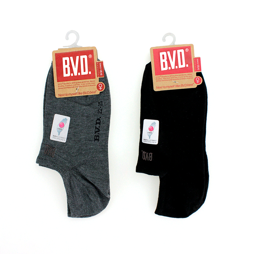 B.V.D。超低。女生。隱形襪 BW105