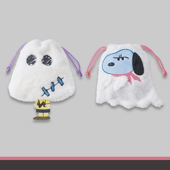 現貨┃日本環球 萬聖節 史努比 查理 束口袋 2入